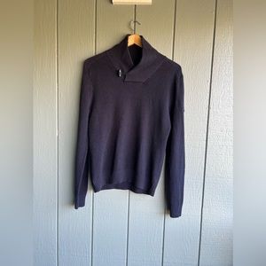Ben Sherman Wool Blend Navy Sweater
